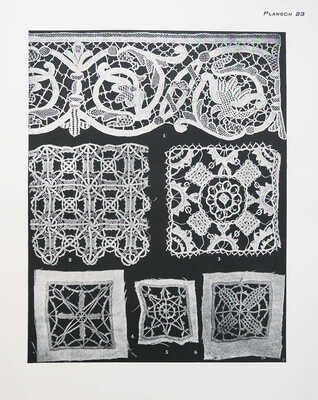 [Русские кружева. Собрала Эбба Салвен]. Ryska Kvinnoarbeten. Samlade och utgifna af Ebba Salwen. Stockholm, 1911.